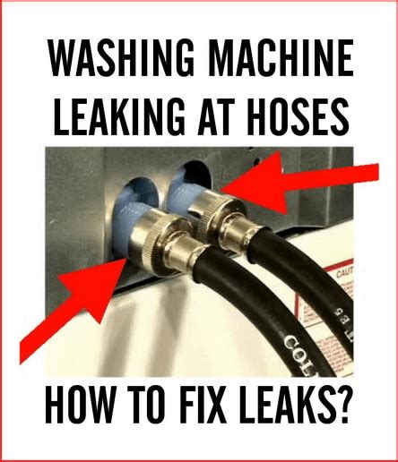 how to stop washer hose from leaking|How to Fix a Leaky Washer: 9 Steps (with Pictures)